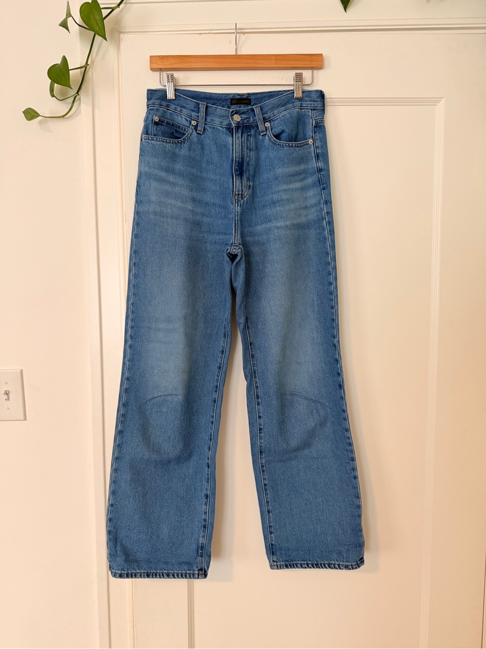 Uniqlo Women’s Straight Jeans in Light Blue Wash